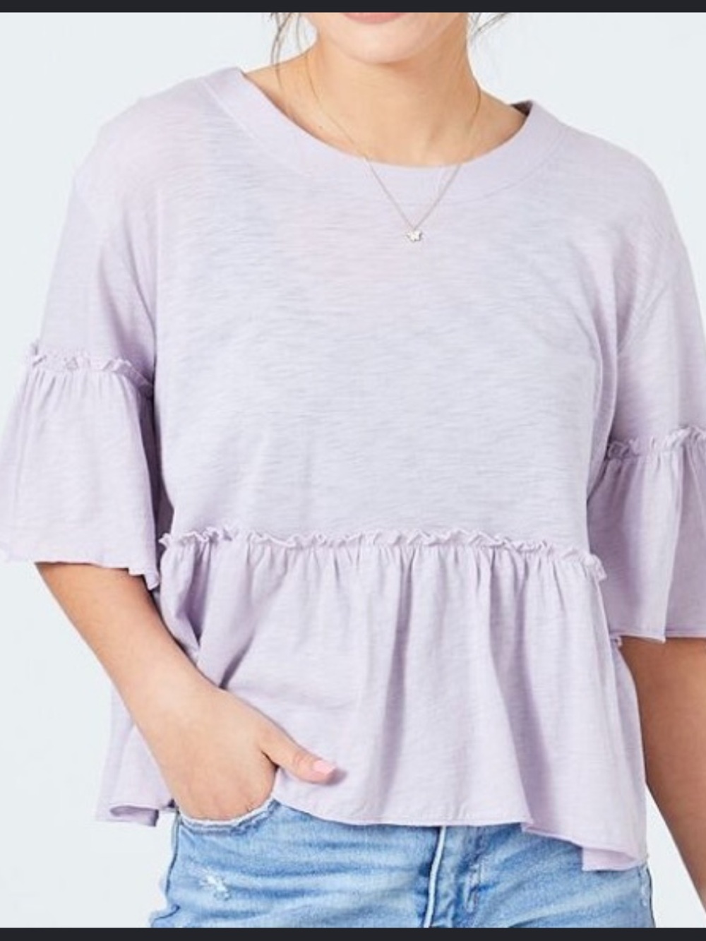 Altar'd State oversized Purple Top